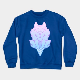 Cosmic Cotton Candy Cat Crewneck Sweatshirt